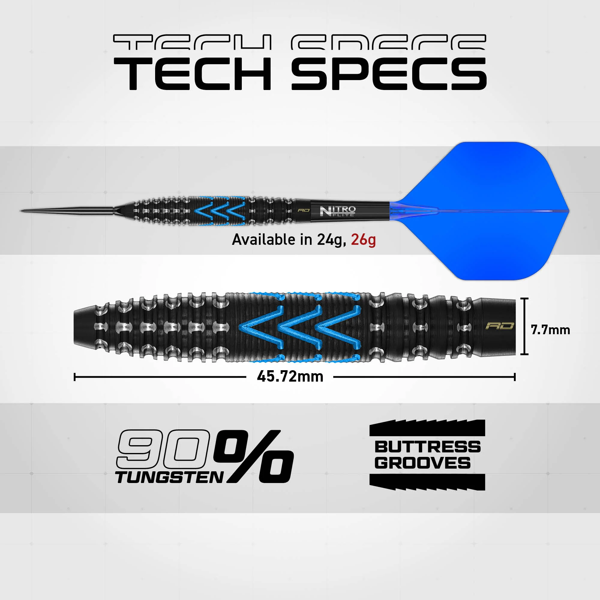 Amp 90% Switch Point Darts | Torpedo - Image 11