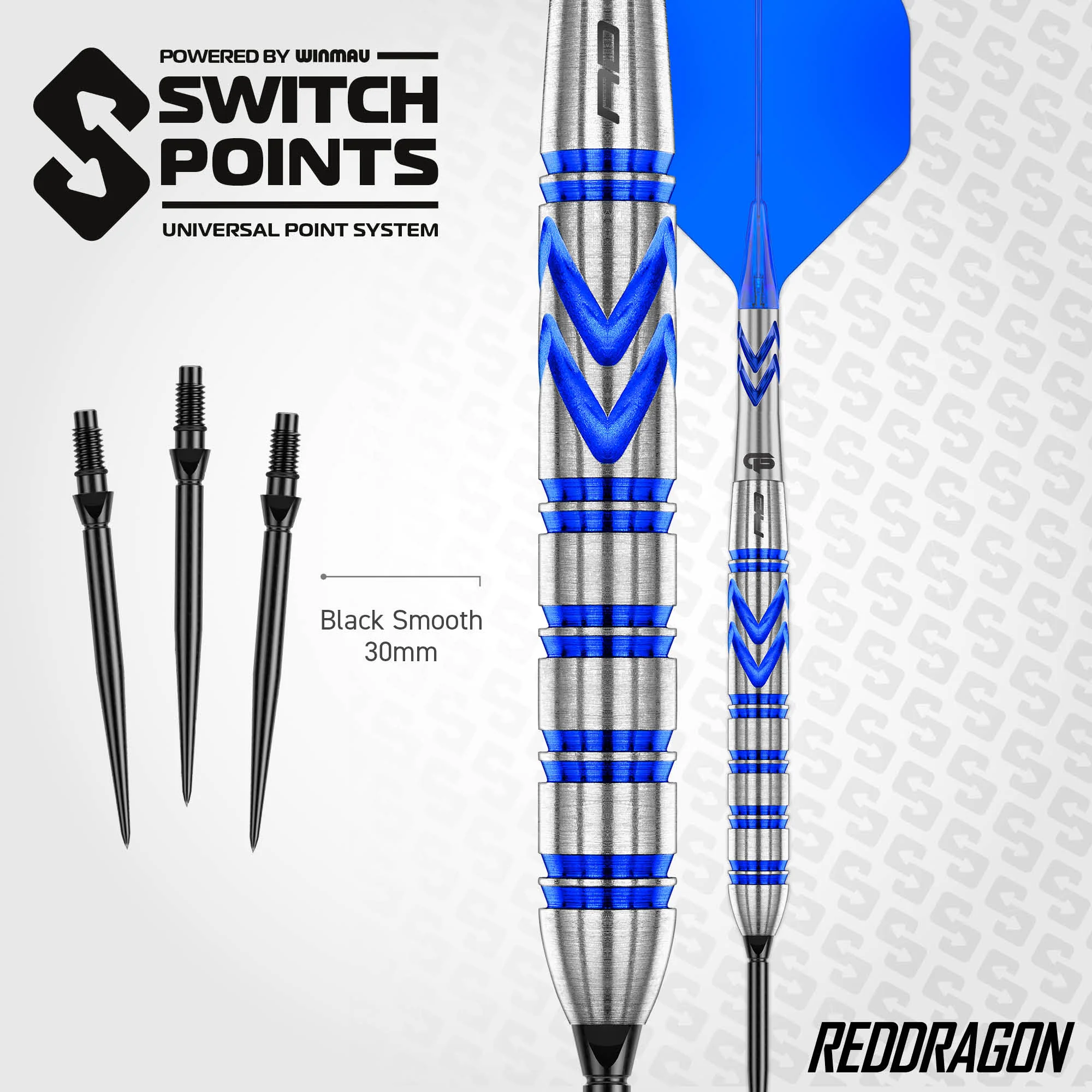 Gerwyn Price Iceman Blue 90% Switch Point Darts - Image 3