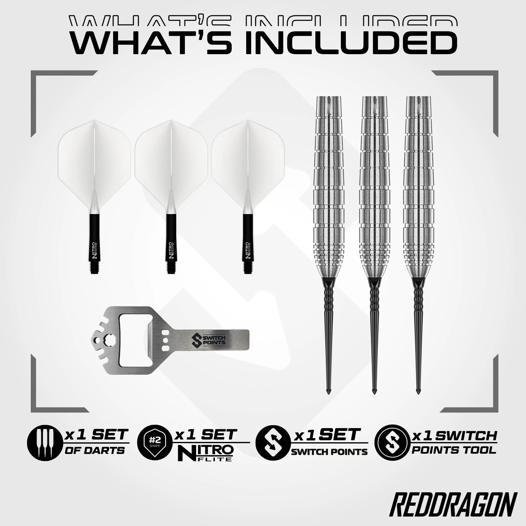 Luke Humphries TX1 90% Tungsten Switch Point Darts - Image 3