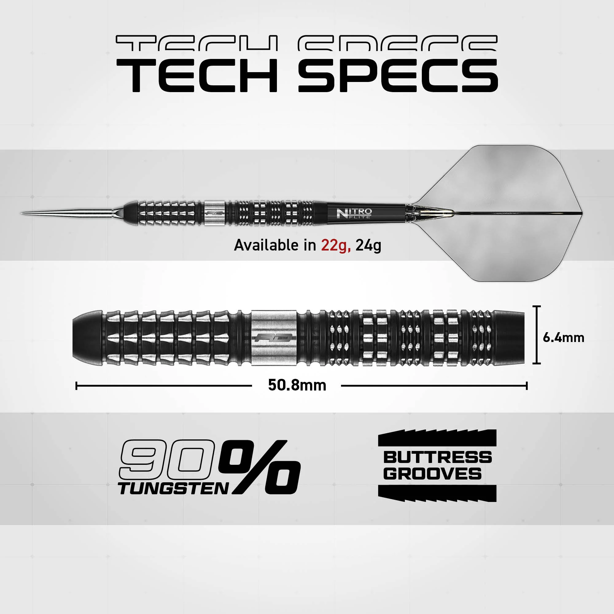 Recon 90% Switch Point Darts - Parallel - Image 8