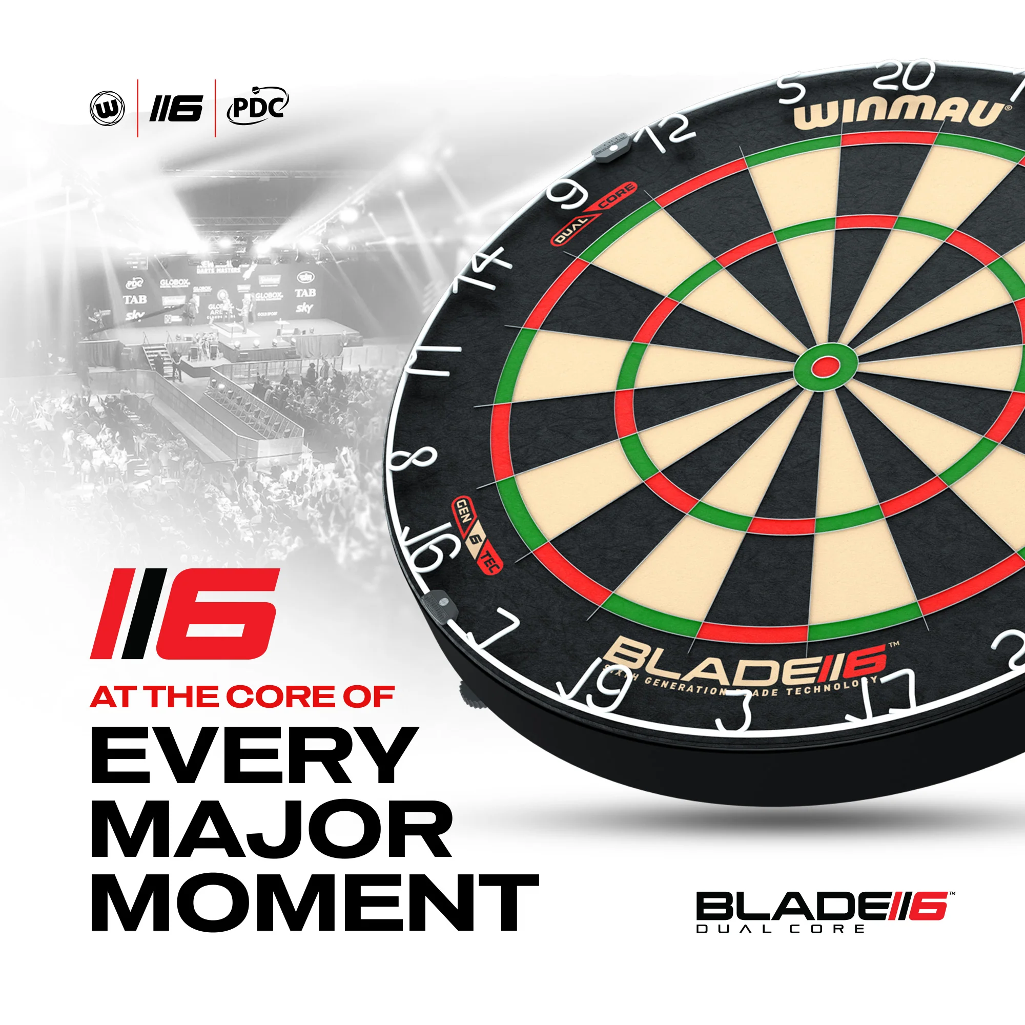 Winmau Blade 6 Dual Core Dartboard - Image 3