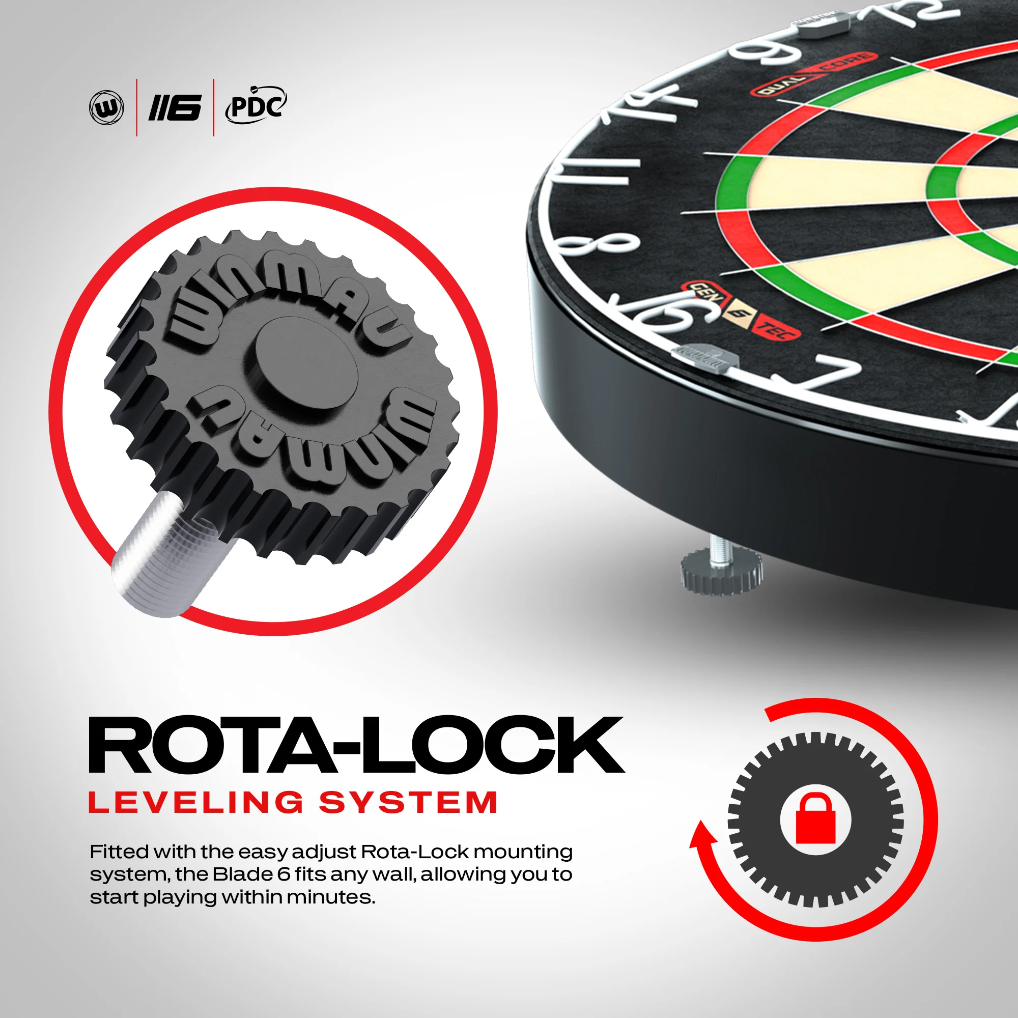 Winmau Blade 6 Dual Core Dartboard - Image 8