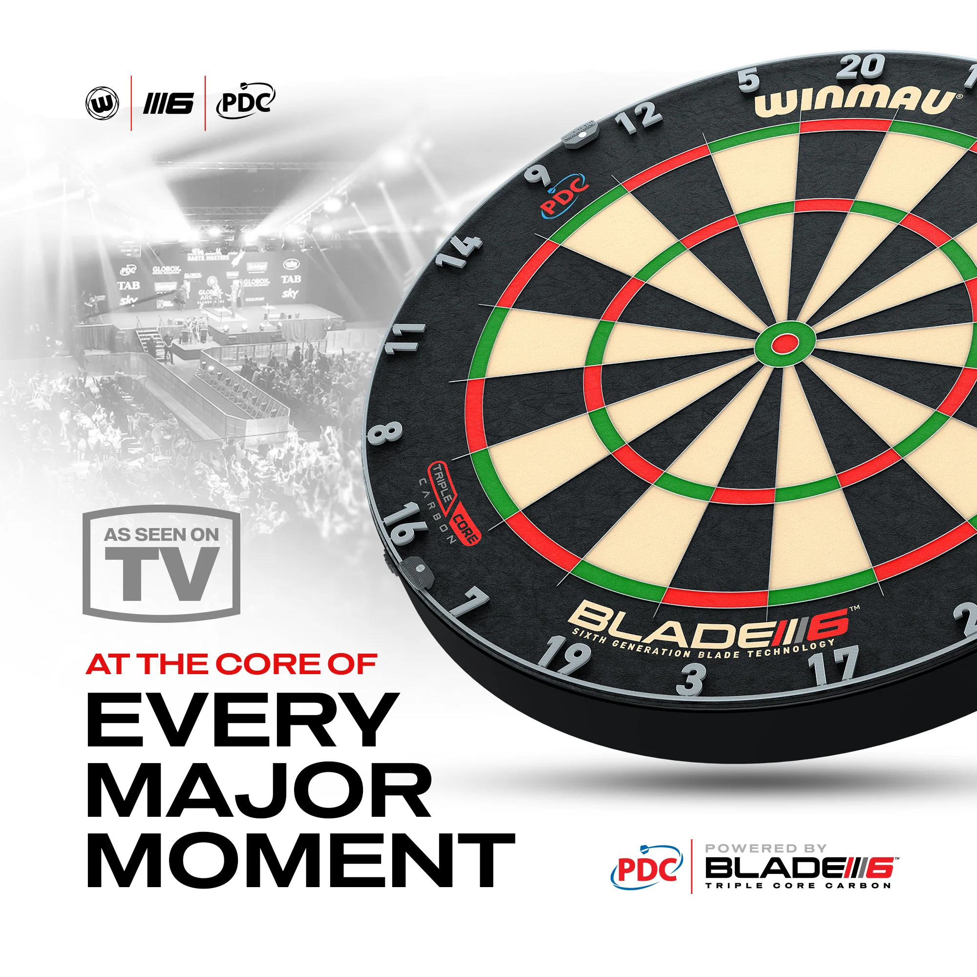 Winmau Blade 6 Triple Core Dartboard - Image 3