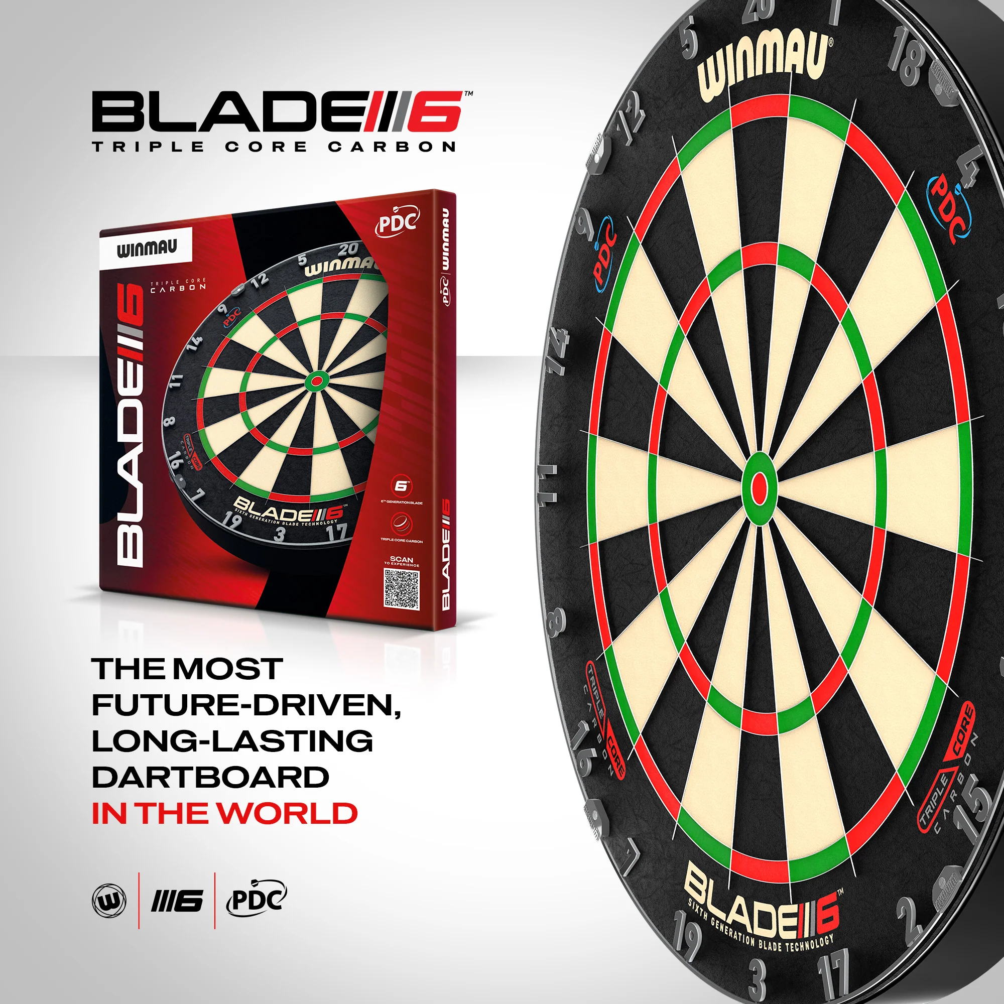 Winmau Blade 6 Triple Core Dartboard - Image 4